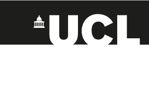 Small black‑and‑white UCL (University College London) wordmark with a stylised Portico icon.