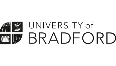 University of Bradford logo in black with a four‑quadrant emblem and the text 'University of Bradford'.