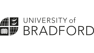 University of Bradford logo in black with a four‑quadrant emblem and the text 'University of Bradford'.