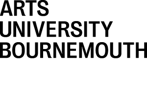 Logo of Arts University Bournemouth with the university name displayed in bold black uppercase letters on a white background.