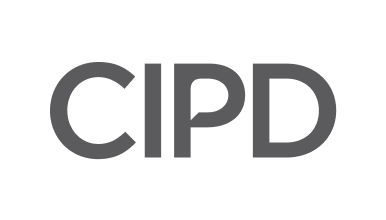 Logo of CIPD (Chartered Institute of Personnel and Development) with the association name displayed in bold grey uppercase letters on a white background.