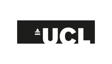 Small black‑and‑white UCL (University College London) wordmark with a stylised Portico icon.